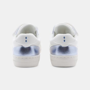 حذاء رياضي منخفض الرقبة، طراز «ستريت ستايل» باللون الأزرق للفتيات